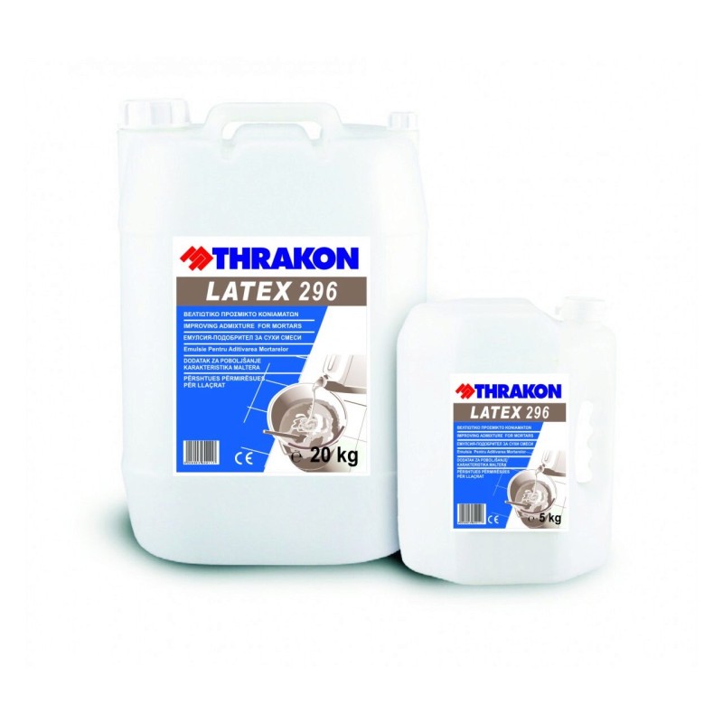 Emulsie latex pentru aditivarea mortarelor, Thrakon GLX 296, transparent, 5kg