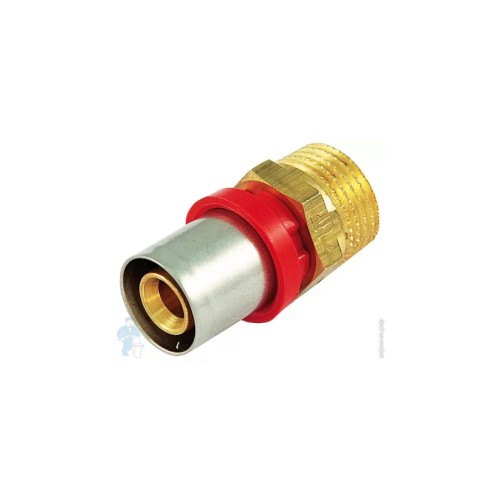 RACORD DREPT MASCULIN DE PRESARE PT TUB MULTISTRAT, TIEMME  16X1/2"