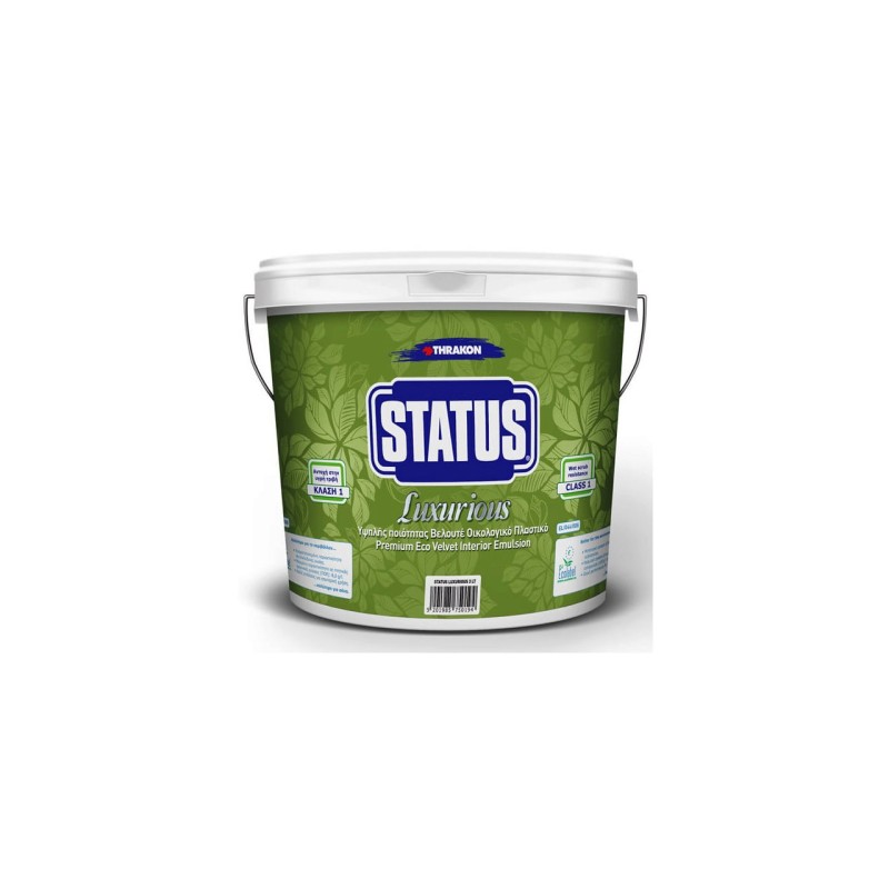 Vopsea ultralavabila ecologica satinata Status Luxurious 9l Vopsea ultralavabila ecologica satinata Status Luxurious 9l