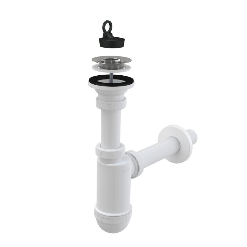 Sifon lavoar, Alcadrain, DN32 cu sita din otel inoxidabil DN63, A411