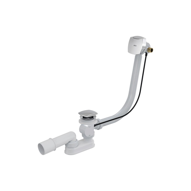 Ventil cada automat, Alcadrain, cu sifon si alimentare prin preaplin, metalic