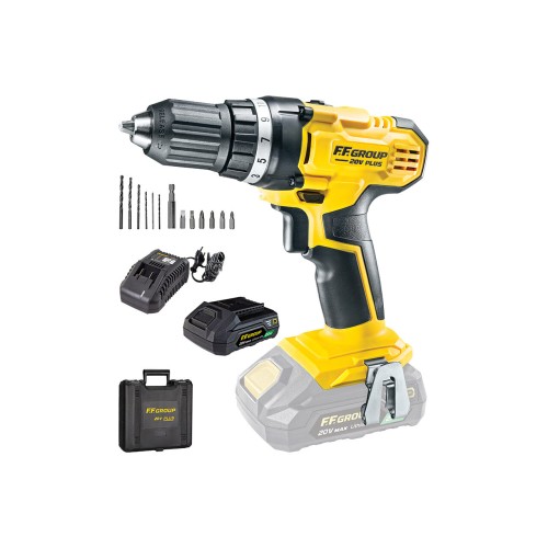 Masina de gaurit si insurubat cu acumulator, FF Group CDD 20V PLUS, 35NM, 1x2.0 Ah, 41314