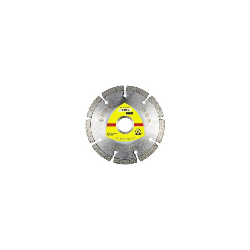 Disc de taiere diamantat KLINGSPOR DT 300 U Extra, pentru materiale de constructii, 115mmx1,6mm