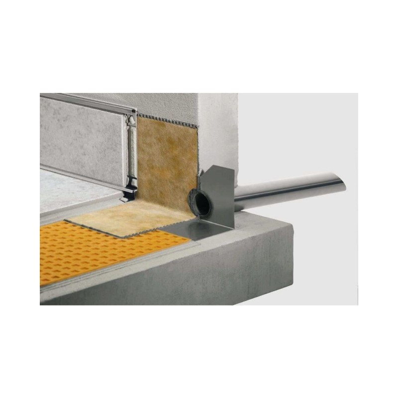 Scurgere inox cu guler hidroizolator pentru balcoane, Schluter®-KERDI-DRAIN-SP-E