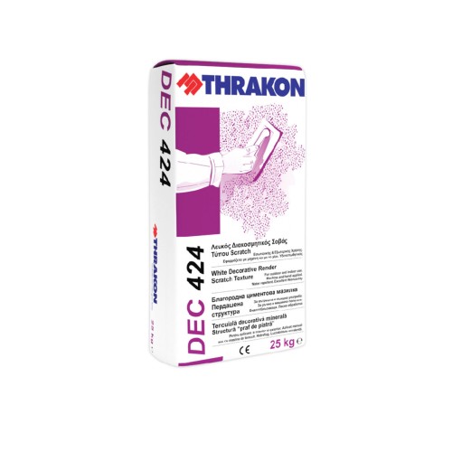 Tencuiala decorativa minerala, Thrakon DEC 424 FINE 0.8mm, aspect texturat
