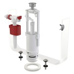 Set mecanism WC cu actionare simpla, Alcadrain, 1/2" chrom