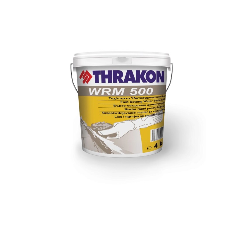 Mortar de reparatii cu intarire ultrarapida, Thrakon WRM 500, gri, 4kg Mortar de reparatii cu intarire ultrarapida, Thrakon WRM 500, gri, 4kg