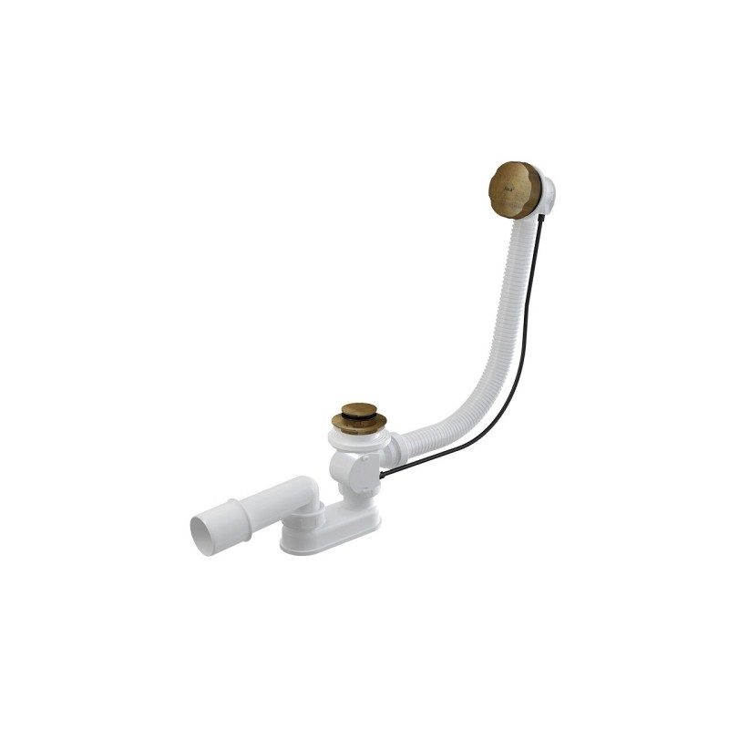 Ventil cada automat Alcadrain, cu finisaj bronz-antic