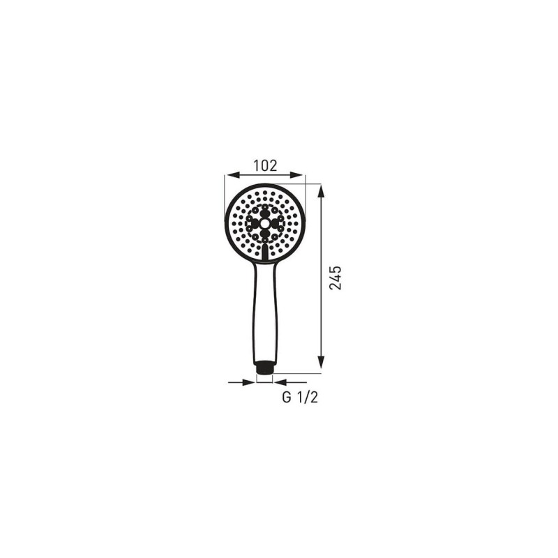 PARA DUS 5 FUNCTII, FERRO BELLO, CROM, S580B