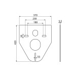 Garnitura fonica pentru vas WC suspendat si bideu, Alcadrain M91