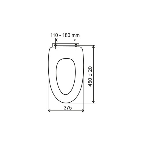 Capac WC universal din plastic, Ferro, alb Capac WC universal din plastic, Ferro, alb