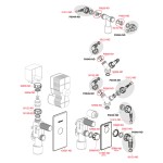 Legatura masina de spalat incastrata, Alcadrain APS3, cu capac din otel inoxidabil Legatura masina de spalat incastrata, Alcadrain APS3, cu capac din otel inoxidabil