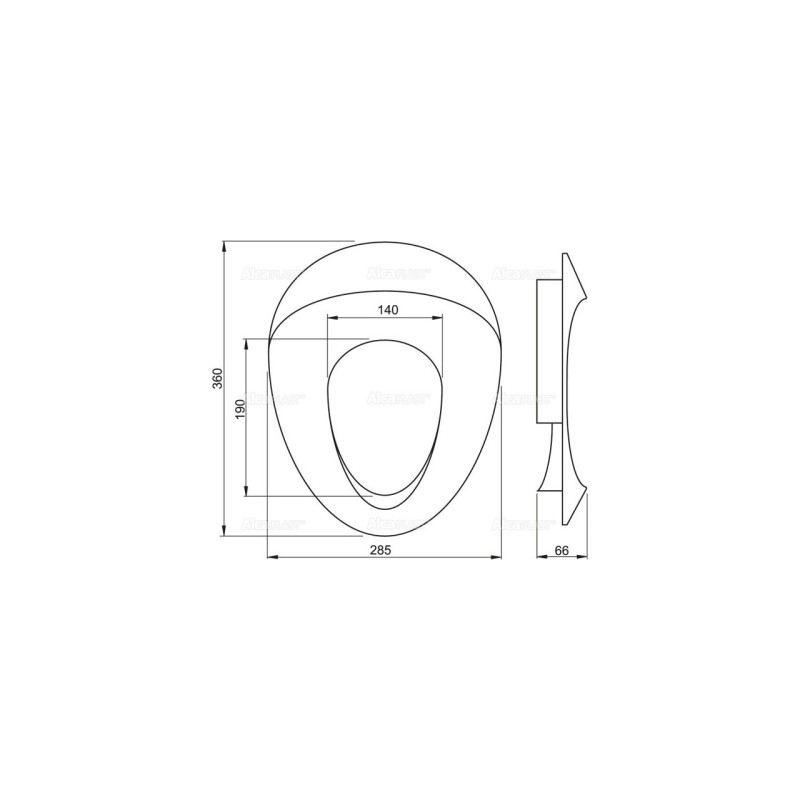 Capac WC adaptor pentru copii, Alcadrain A68