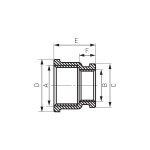 Mufa redusa alama, Ferro, 1"x3/4"_M10Z