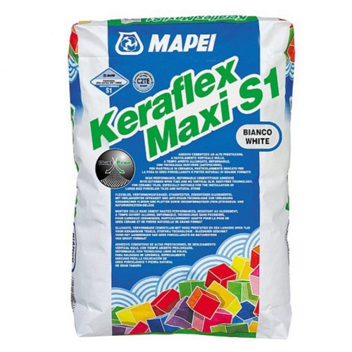Adeziv flexibil pentru gresie si faianta Mapei Keraflex Maxi S1 ALB, 23 kg Adeziv flexibil pentru gresie si faianta Mapei Keraflex Maxi S1 ALB, 23 kg