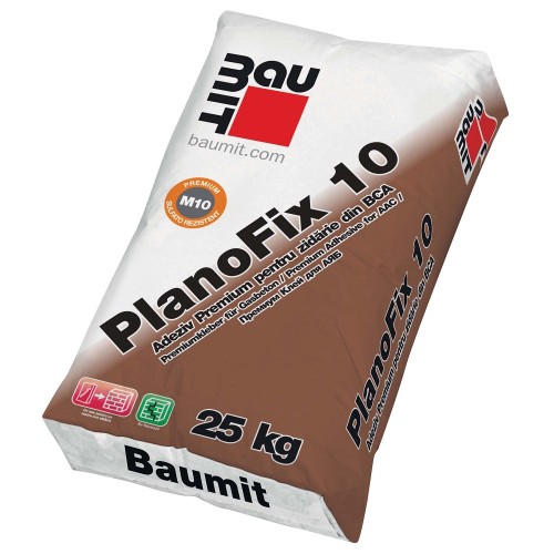 Adeziv pentru zidărie din BCA Baumit PlanoFix 10 25kg Adeziv pentru zidărie din BCA Baumit PlanoFix 10 25kg