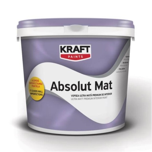 Absolut Mat Kraft - Vopsea Superlavabilă Albă Absolut Mat Kraft - Vopsea Superlavabilă Albă
