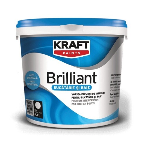 Kraft Vopsea Superlavabila Brilliant Bucătărie şi Baie Kraft Vopsea Superlavabila Brilliant Bucătărie şi Baie