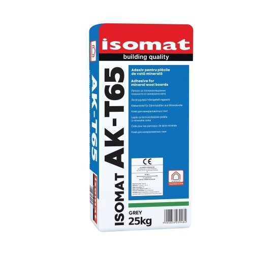 Isomat AK-T65 - Adeziv și masă de șpaclu pentru vata minerala 25 kg Isomat AK-T65 - Adeziv și masă de șpaclu pentru vata minerala 25 kg