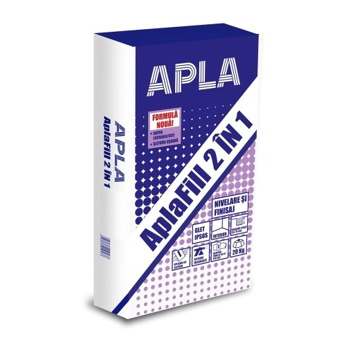 Aplafill 2 in 1 glet de finisare si nivelare pe baza de ipsos Aplafill 2 in 1 glet de finisare si nivelare pe baza de ipsos