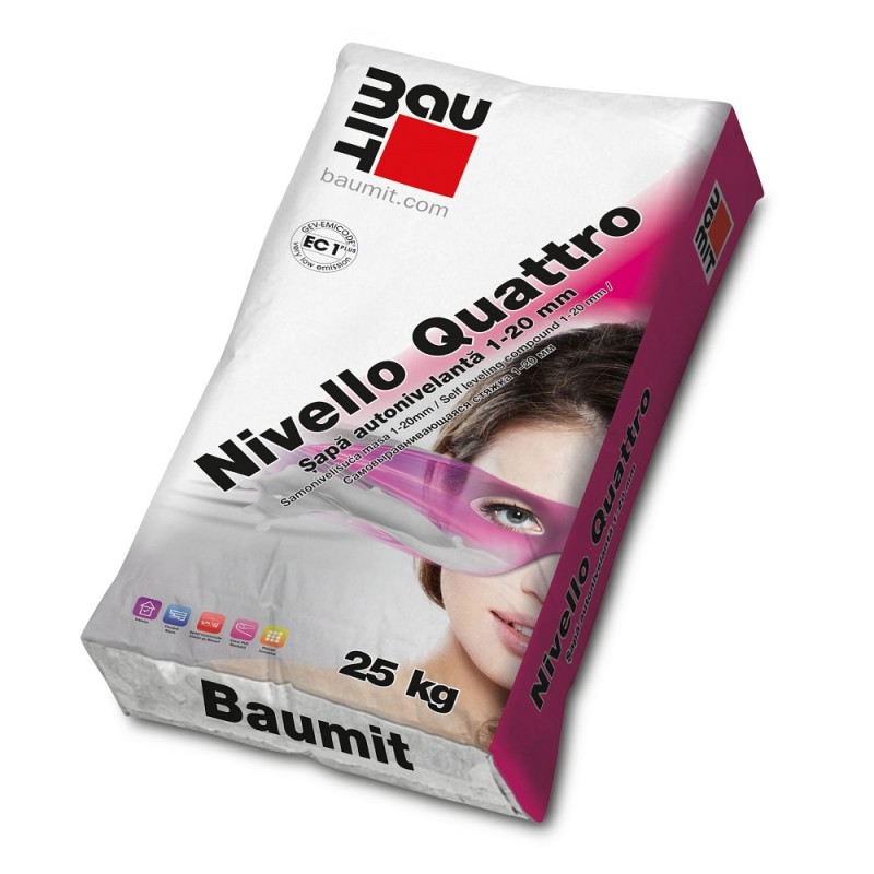 Şapă autonivelantă 1-20 mm Baumit Nivello Quattro 25 kg	