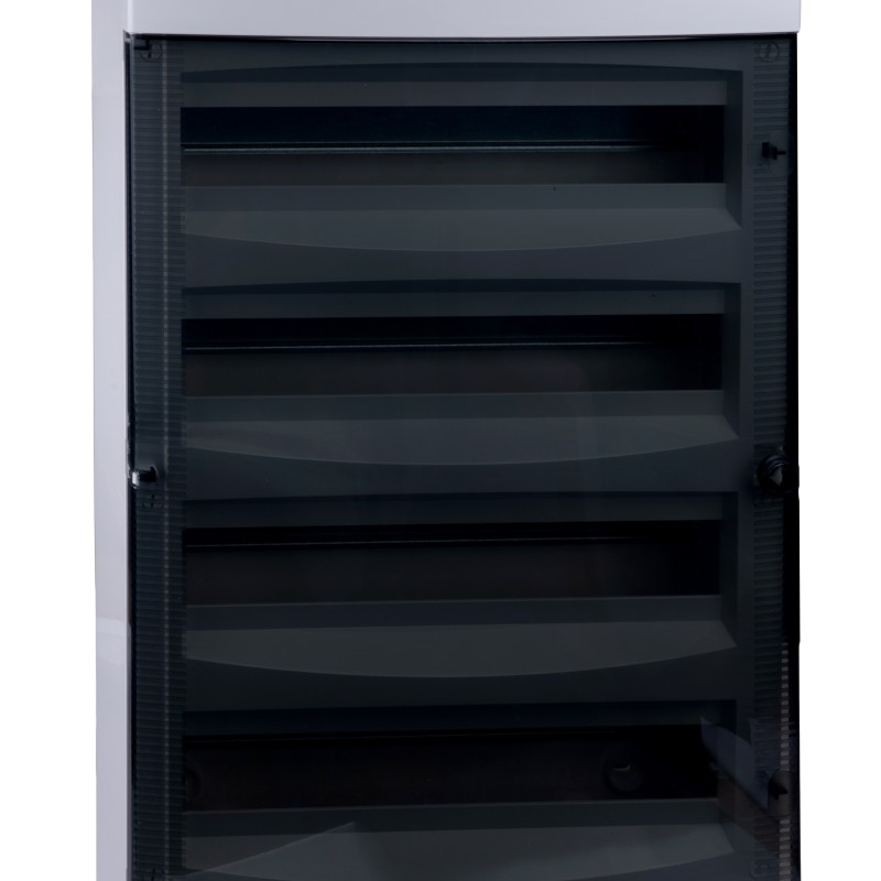 Cofret aparent, 72 UH, 4 rânduri, ușă transparentă, IP40 Cofret aparent, 72 UH, 4 rânduri, ușă transparentă, IP40