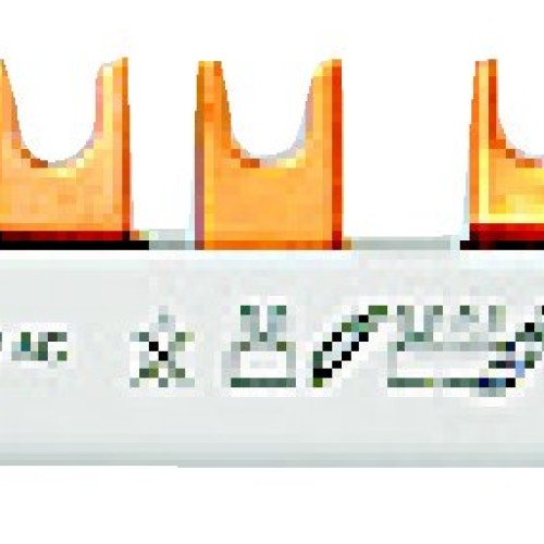 Baretă cu contacte furcă, 10 mm², L1/L2/L3/N, 4 poli, 56UH