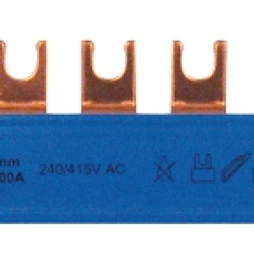 Baretă cu contacte furcă, 16 mm², N, 1 pol, 57UH (1m)