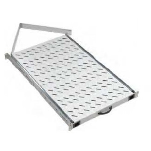 Tavă glisantă 19”, 1U, 50kg sarcină, D=720, fixare 4 puncte