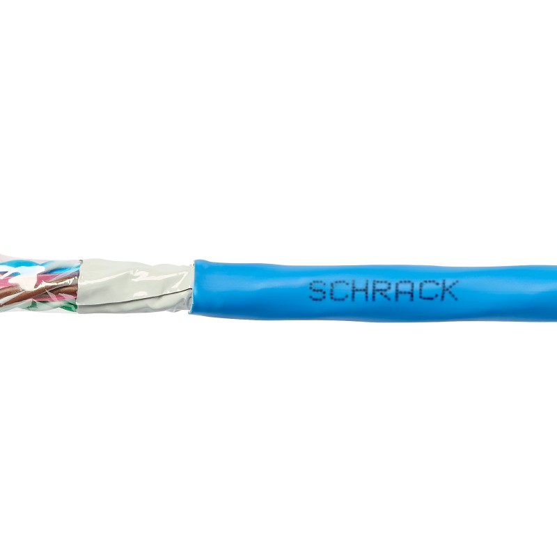 Cablu U/UTP Cat.6a, 4x2xAWG23/1, 500MHz, LS0H, Eca, albastru