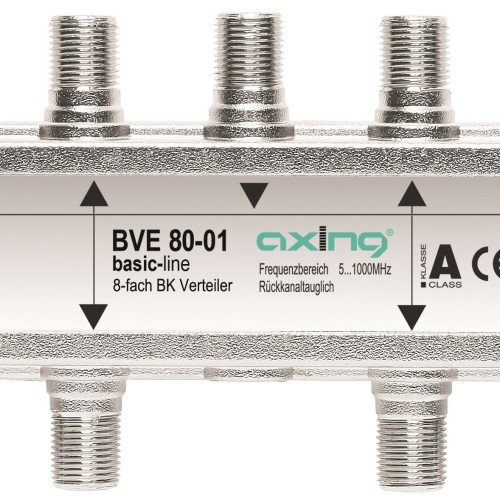 Splitter BK 1xF-Mamă-8xF-Mamă,Multimedia,5-1006MHz,BVE80-01
