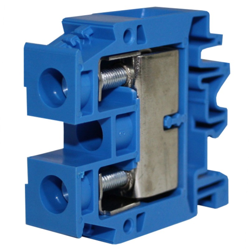 Clemă de nul, conex. cu şurub, CBD.50, albastru,/1,5-50 mm²