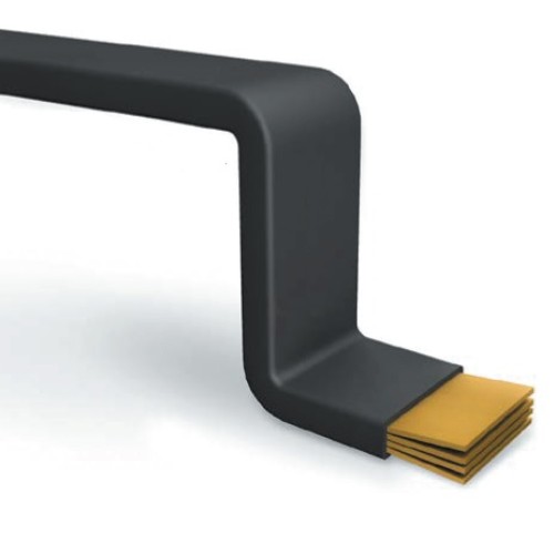 Bară cupru flexibilă, izolată, 1000 A, 10x32x1, lungime 2m Bară cupru flexibilă, izolată, 1000 A, 10x32x1, lungime 2m