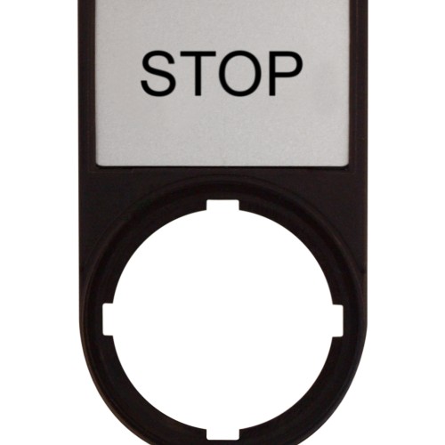 Suport cu placa 30x50mm cu inscriptia STOP