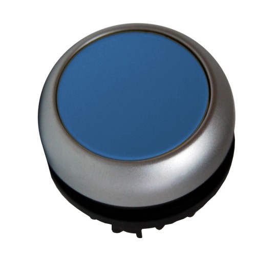 Buton comanda cu revenire albastru