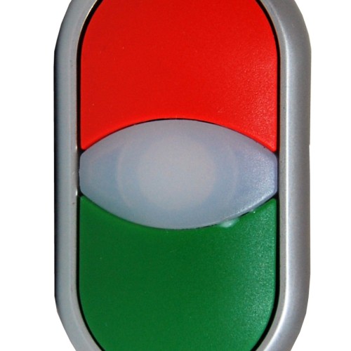 Buton comanda dublu rosu+verde