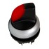 Buton selector 0-1 cu revenire rosu