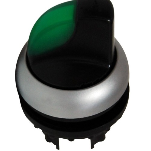 Buton selector 1-0-2 fara revenire verde