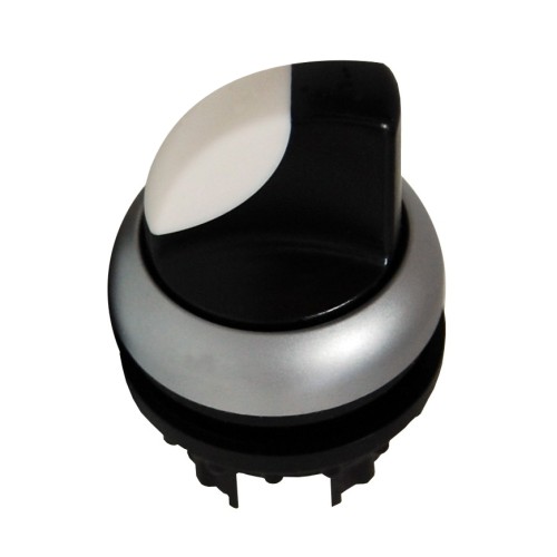 Buton selector cu 3 poziţii 2x60°, cu reţinere