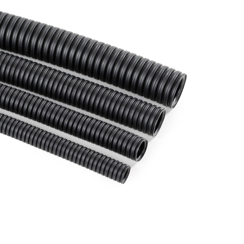 Tub gofrat negru FLEX 320N,D11,HF,stabilizat UV, CU FIR