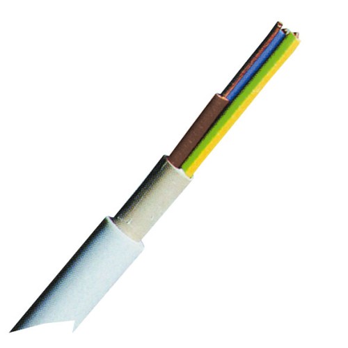 Cablu cu izol. şi manta din PVC (N)YM-J 3x1,5mm² gri deschis