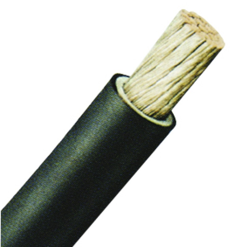 Conductor, cauciuc,  aplic. spec. NSGAFöu 120 1,8/3 KV negru
