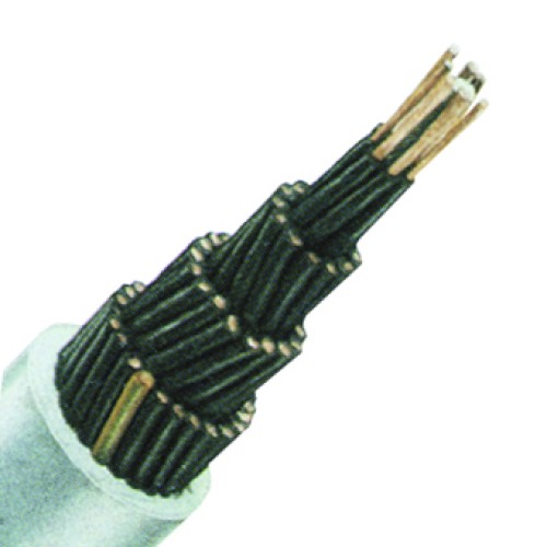 Cablu de comandă cu izol. din PVC,  YSLY-OZ 2 x 0,5 gri