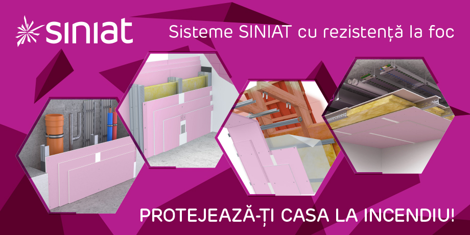 Sisteme SINIAT cu rezistenta la foc