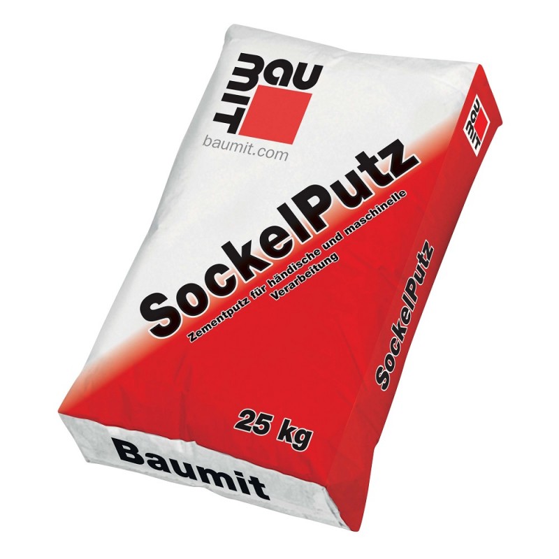 Tencuiala de ciment Baumit SockelPutz, aplicare manuala / mecanizata 25 kg Tencuiala de ciment Baumit SockelPutz, aplicare manuala / mecanizata 25 kg